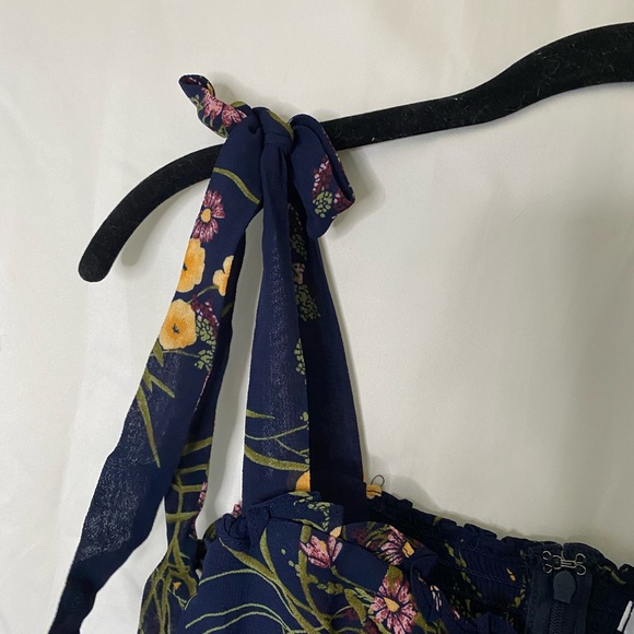 Reformation Nikita Dress Floral Navy - Picture 7 of 10